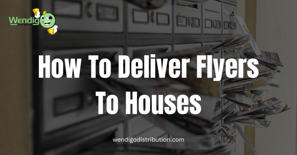 How To Deliver Flyers To Houses