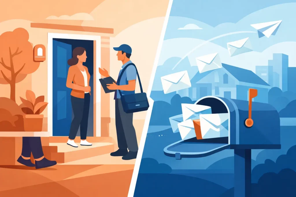 Door to Door Versus Direct Mail