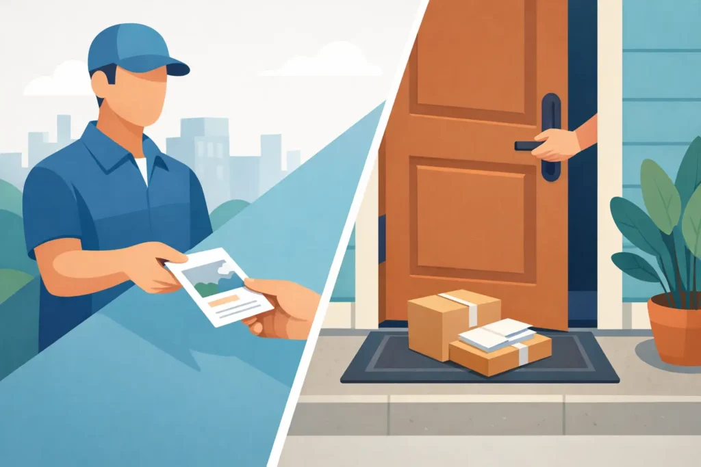 Hand to Hand vs Door Drop