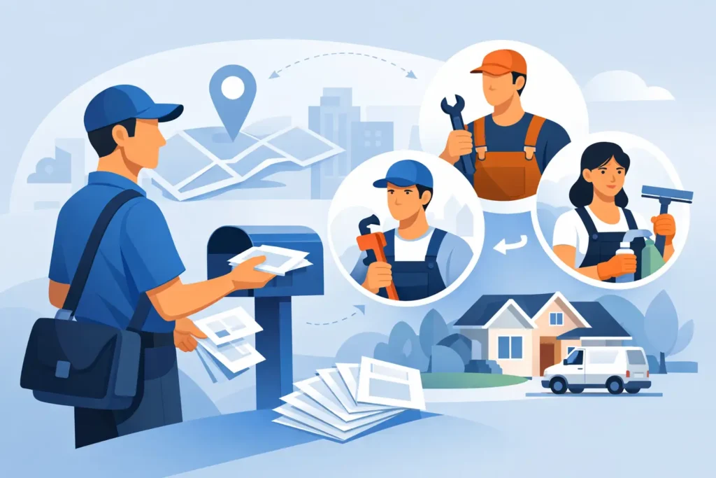Flyer Distribution for Local Service Trades