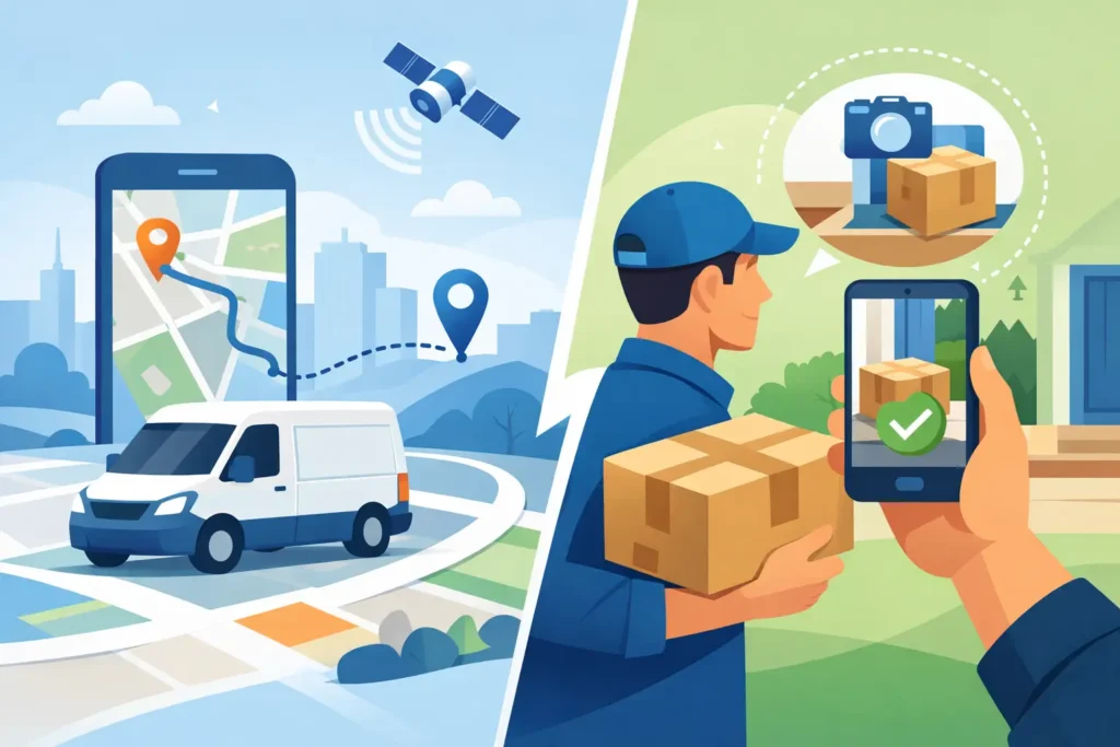 GPS Tracked Delivery vs Photo Proof