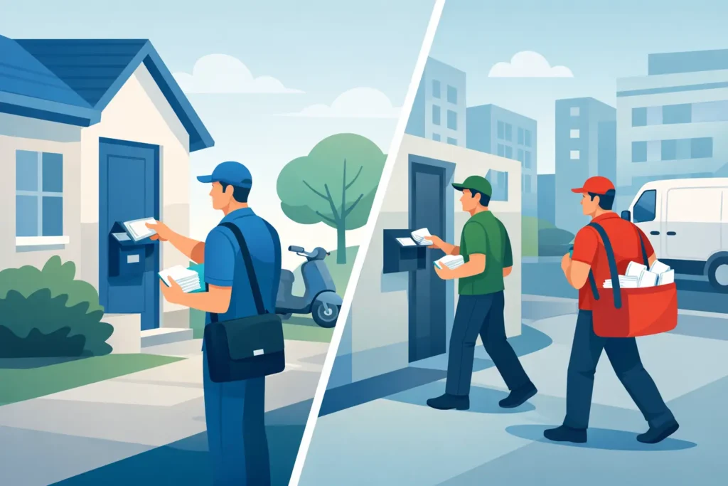 Solus Leaflet Delivery vs Shared Delivery