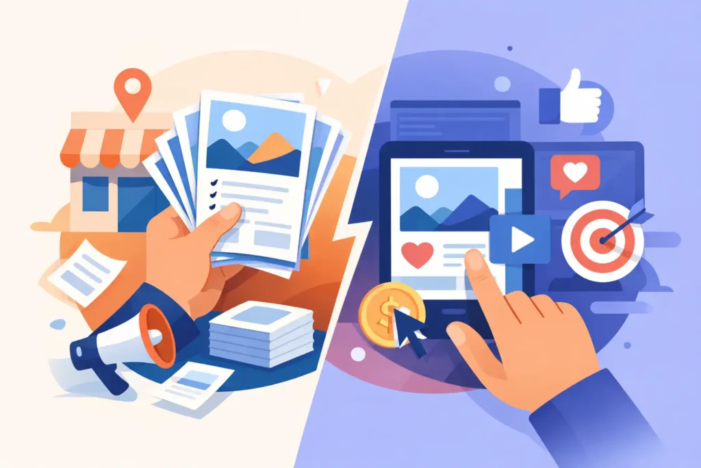 Flyer Marketing Versus Digital Ads