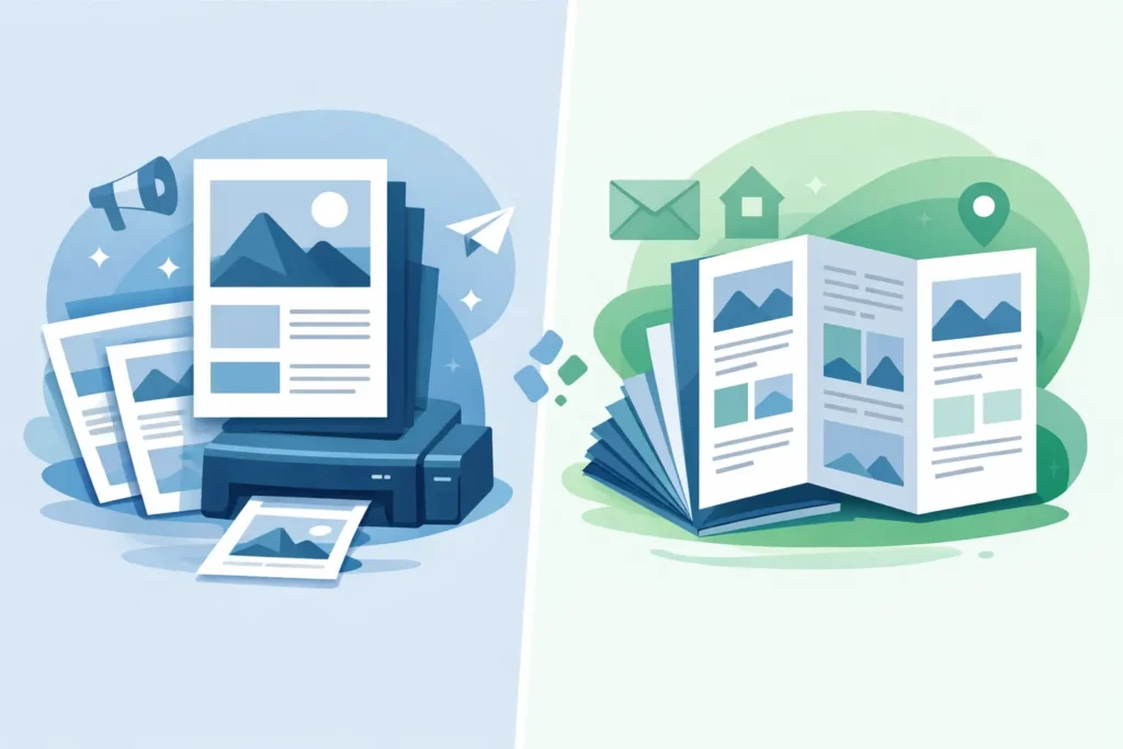 Flyer Printing vs Leaflet Printing