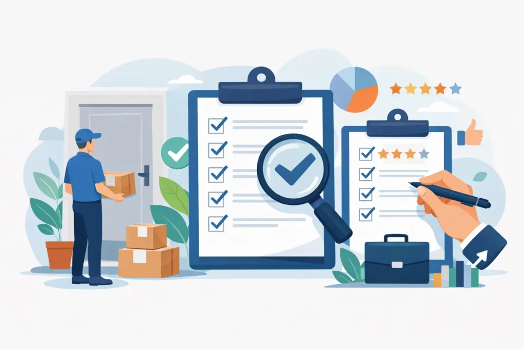 Door Drop Company Review Checklist
