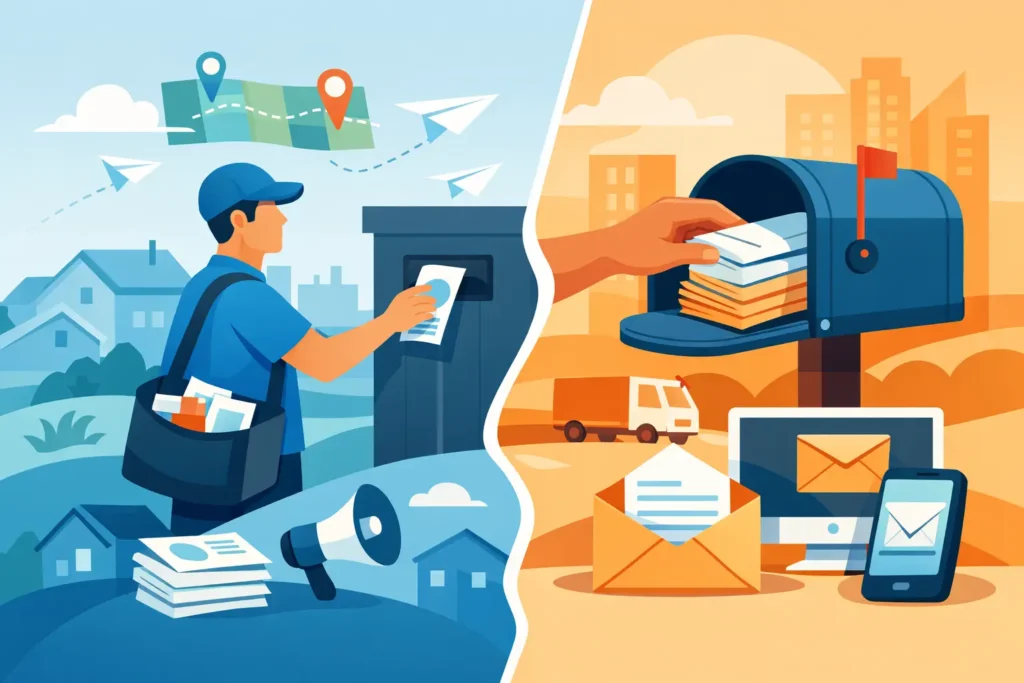 Leaflet Distribution vs Direct Mail