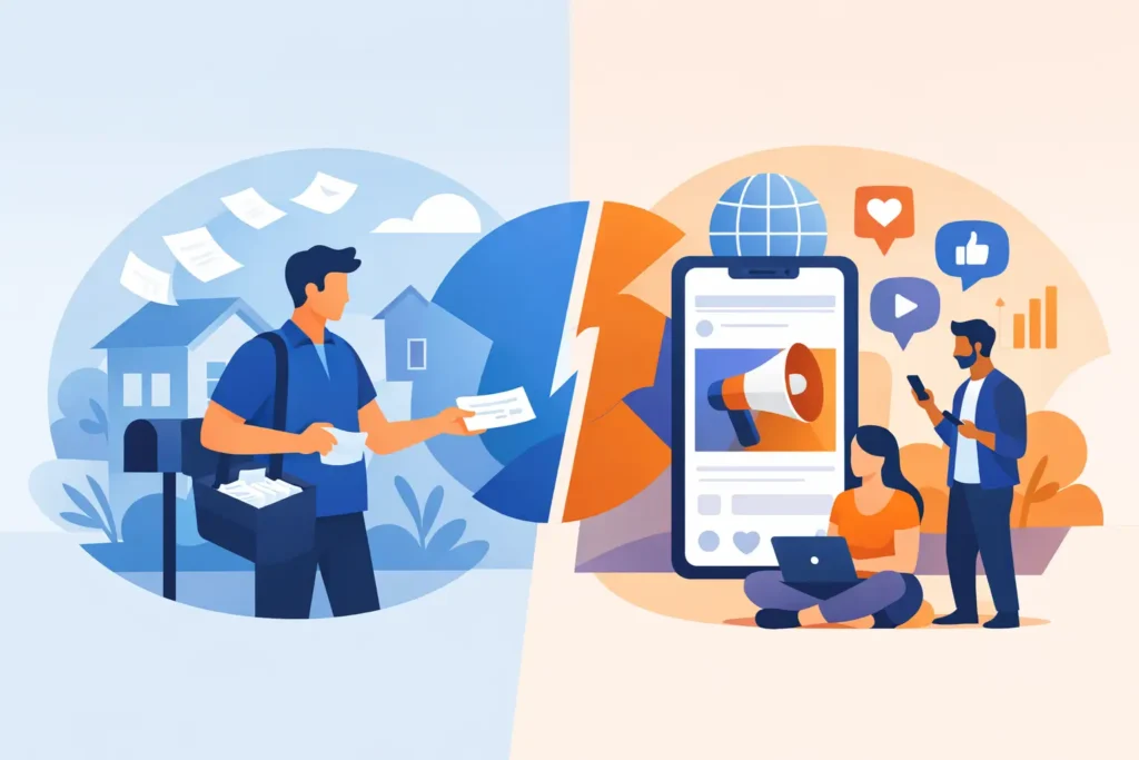 Leaflet Campaigns Versus Social Ads Compared
