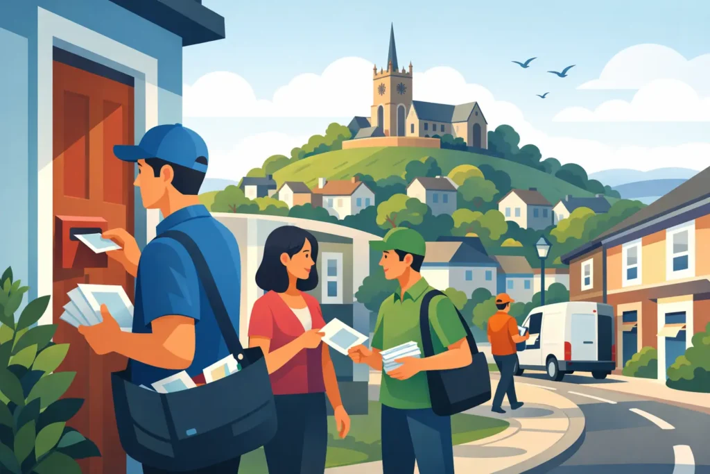 Leaflet Distribution Harrow That Gets Noticed